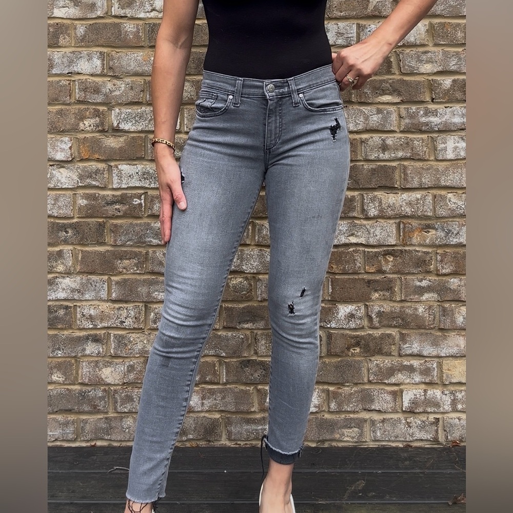 Joe's Jeans Light Gray Skinny Jeans